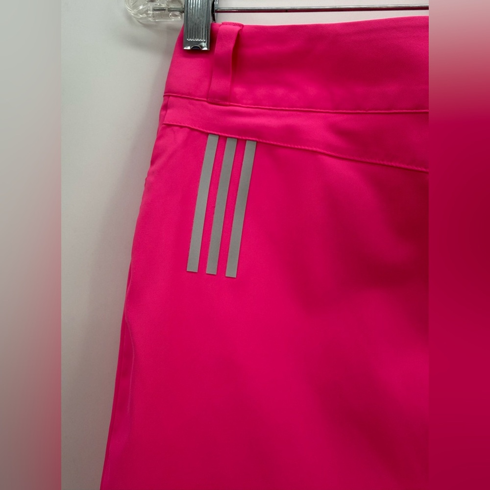 Adidas Hot Pink Athletic Mini Skirt High-Waisted Golf-Tennis Skort Style Sise 2 - Picture 7 of 15